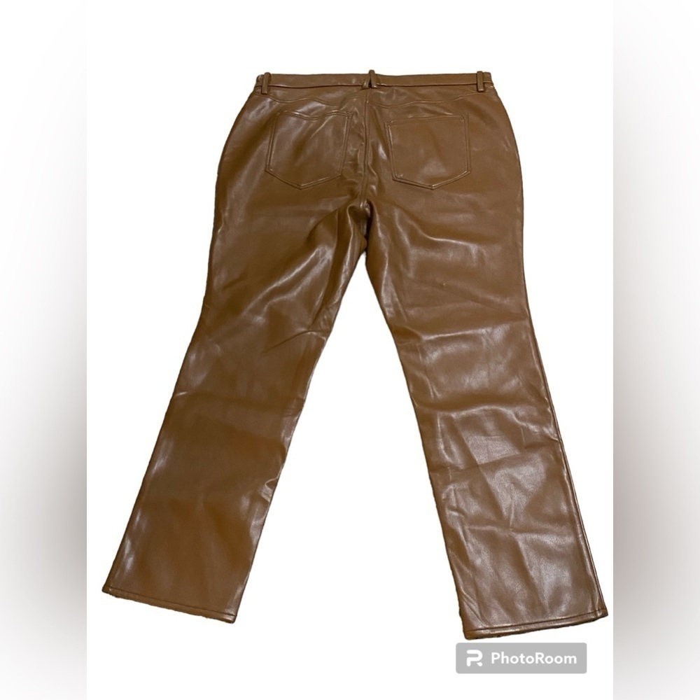 Good American Better Than Leather Good Icon in Burnt Caramel Size 18 - Picture 5 of 10